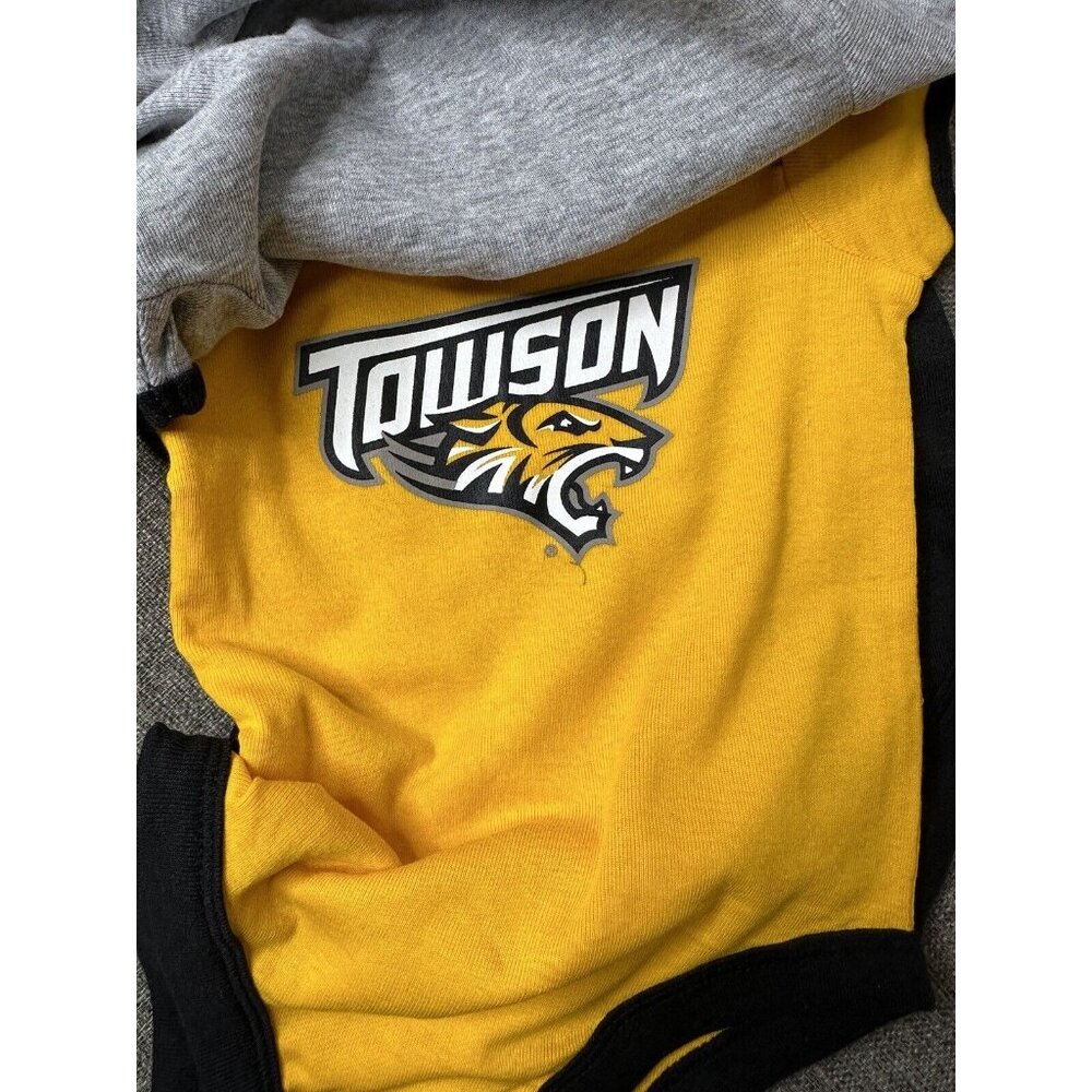 NHL Towson Infant Bodysuits Size 6/9 Months Hockey Gray Black Graphic Print - Picture 4 of 6